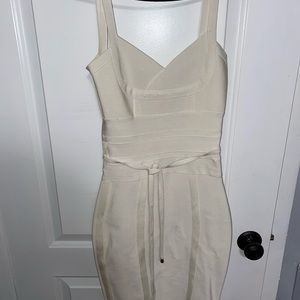 White bandage dress